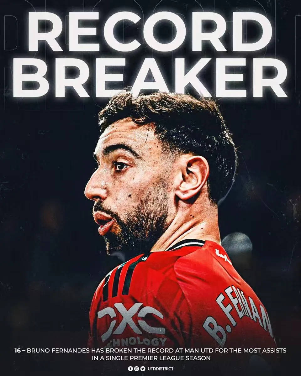 投注活动-16次助攻！B费创曼联队史单赛季助攻纪录